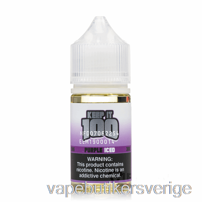 Vape Sverige Lila Iced - Behåll Det 100 Salter - 30ml 50mg